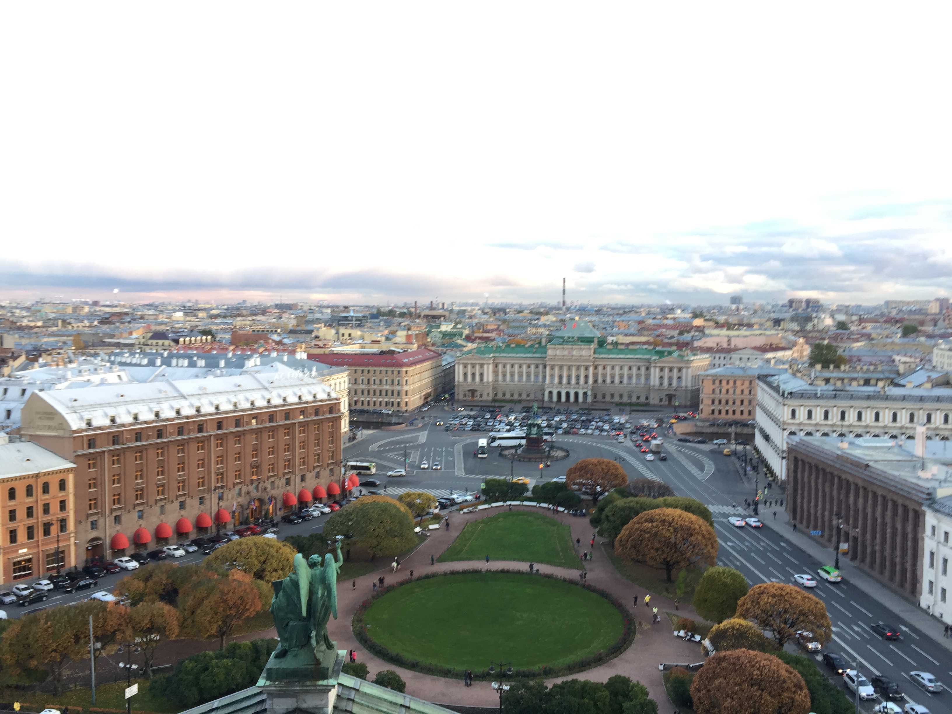 View of St. Petersburg from the top of St. Isaac's Cathedral