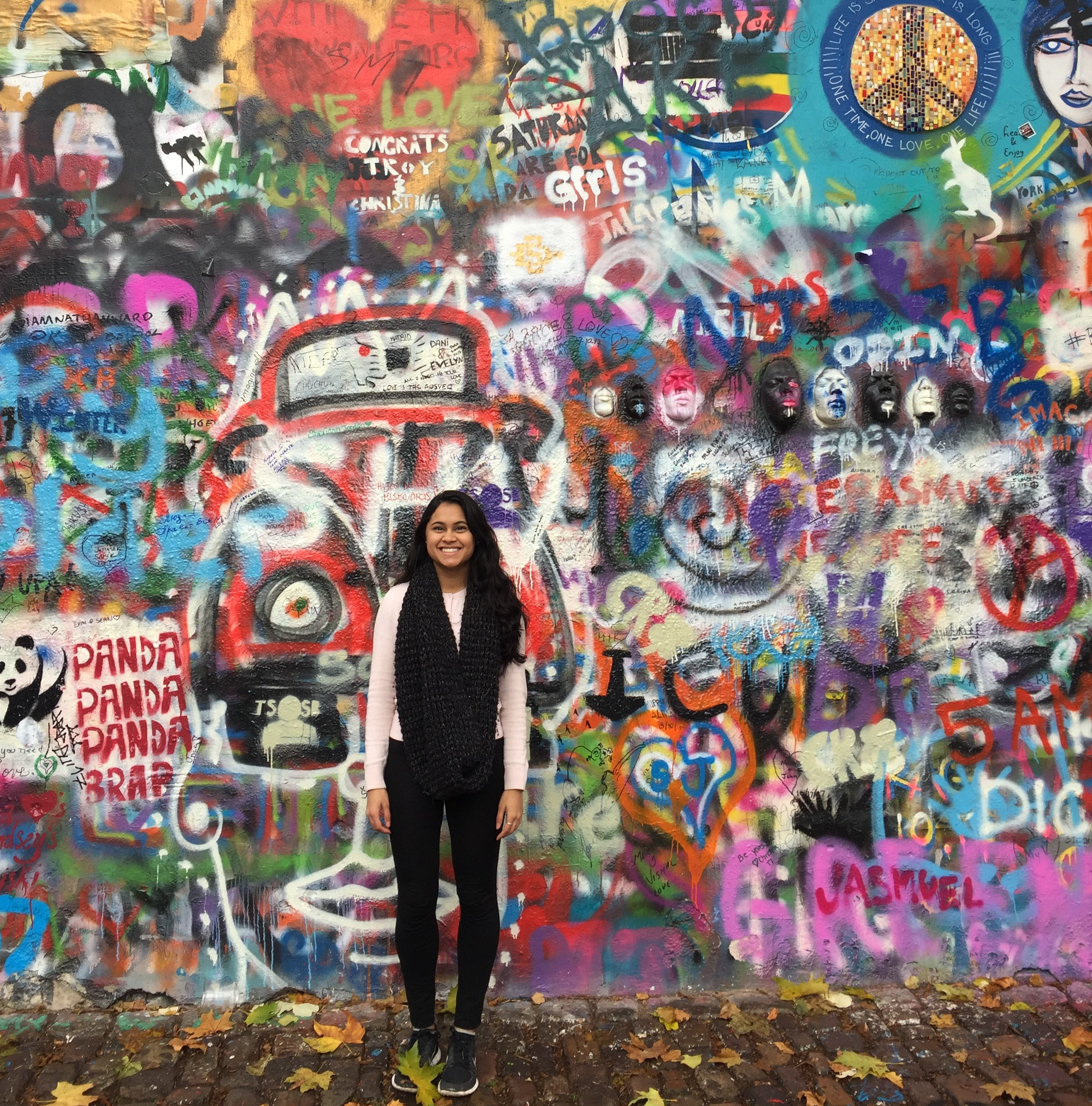 Me in front of John Lennon Wall